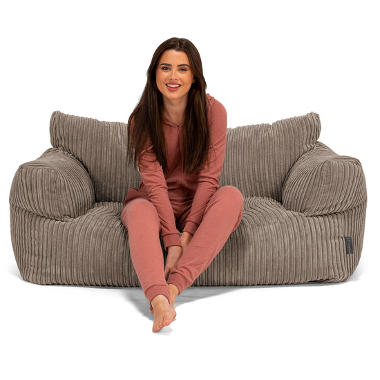 Sedací vak pohovka Josephine - Manšestr Holubí šeď 03
