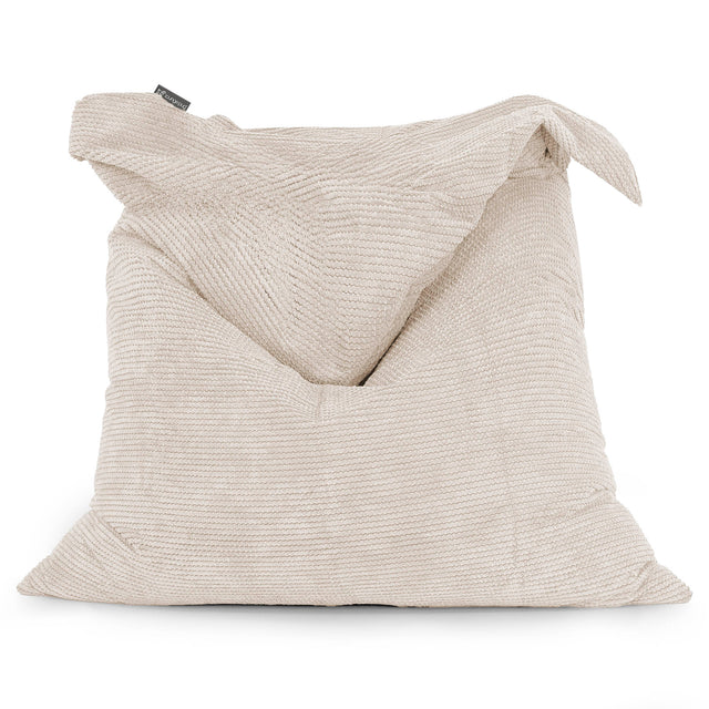 Sedací vak XXL - Pom pom Slonovinová 01