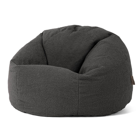 Klasický sedací pytel - Buklé Tmavomodrá šeď 01