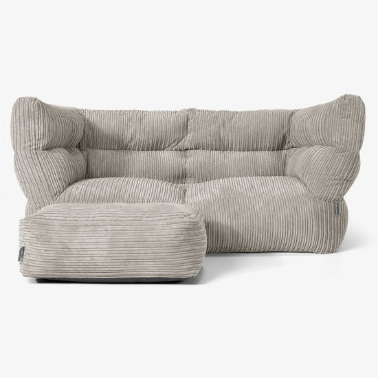 Albert 2 Místná sedací vak pohovka 2.0 - Manšestr Norek 02