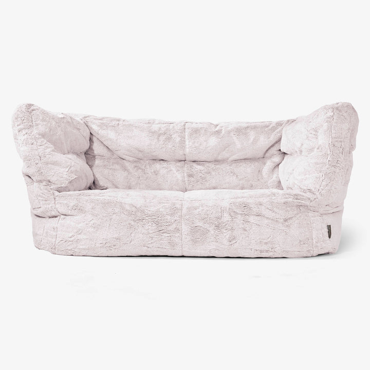 Albert 2 Místná sedací vak pohovka 2.0 - Umělá králičí kožešina Pudrově růžová 01