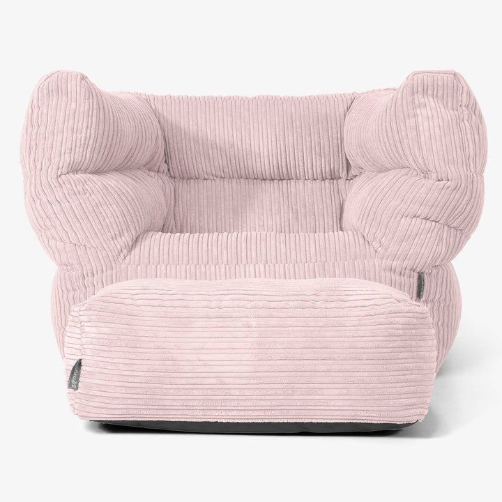 Albert Sedací vak křeslo 2.0 - Manšestr Jemně Růžová 02