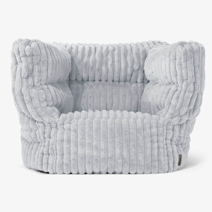 Albert Sedací vak křeslo 2.0 - Ultra plyšový kord Modrá kačenková 01