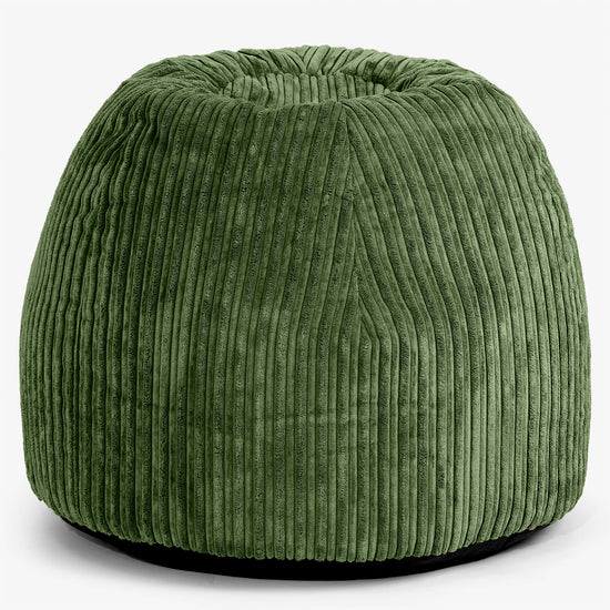 Ergonomická kancelářská pouf-židle - Manšestr Lesní zelená - 01