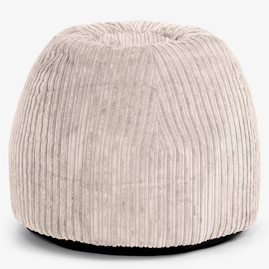 Ergonomická kancelářská pouf-židle - Manšestr Slonovinová - 01