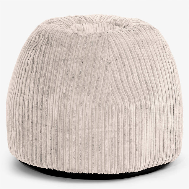 Ergonomická kancelářská pouf-židle - Manšestr Slonovinová - 01