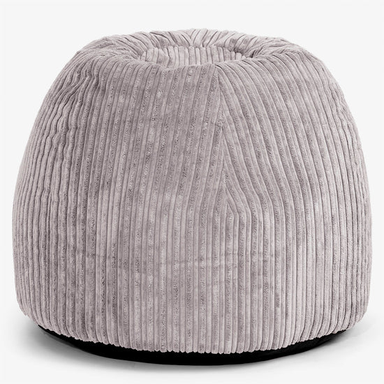 Ergonomická kancelářská pouf-židle - Manšestr Stříbrná šedá - 01