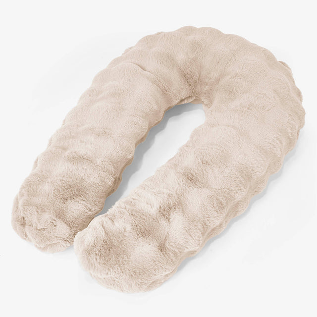 Objímací polštář Výměna potahu - Umělá kožešina Bublina 01