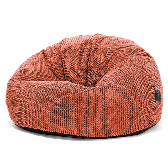 Klasický sedací pytel - Pom pom Dýňová Oranžová 01