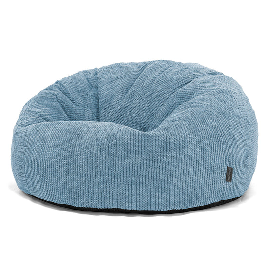 Klasický sedací vak pohovka - Pom pom Azurová 01