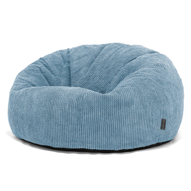 Klasický sedací vak pohovka - Pom pom Azurová 01