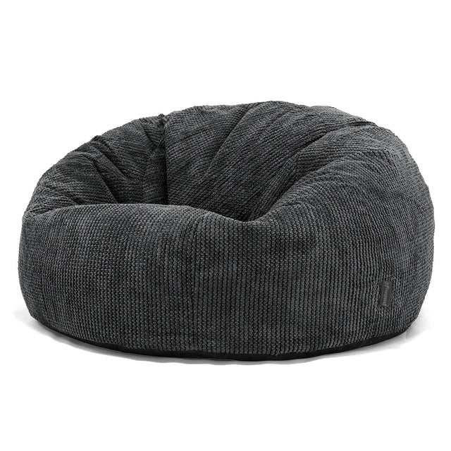 Klasický sedací vak pohovka - Pom pom Černá 01