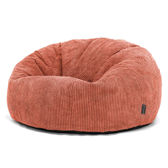 Klasický sedací vak pohovka - Pom pom Dýňová Oranžová 01