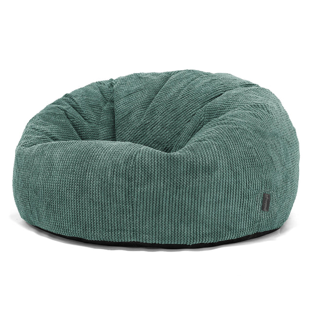 Klasický sedací vak pohovka - Pom pom Mechová Zelená 01