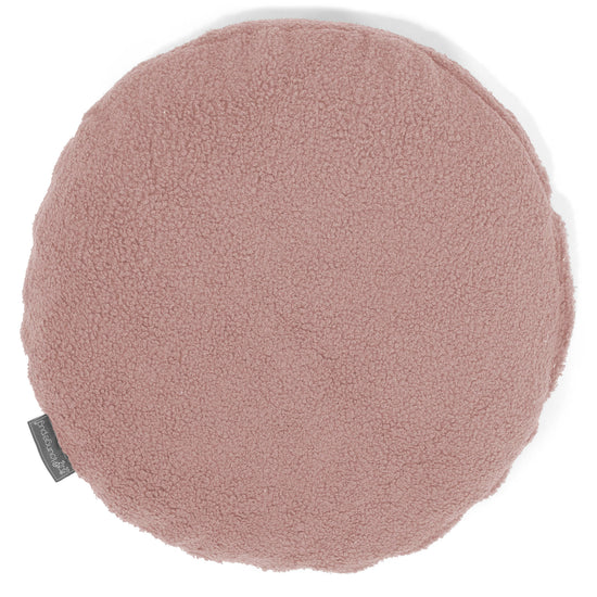 Kulatý Povlak na Polštář 50cm - Buklé Růžová 01