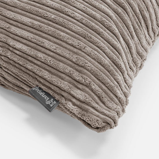 Kulatý Povlak na Polštář 50cm - Manšestr Holubí šeď 02