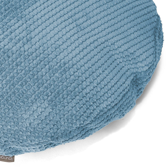 Kulatý Povlak na Polštář 50cm - Pom pom Azurová 02