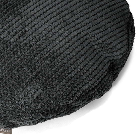 Kulatý Povlak na Polštář 50cm - Pom pom Černá 02