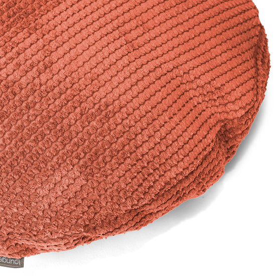 Kulatý Povlak na Polštář 50cm - Pom pom Dýňová Oranžová 02