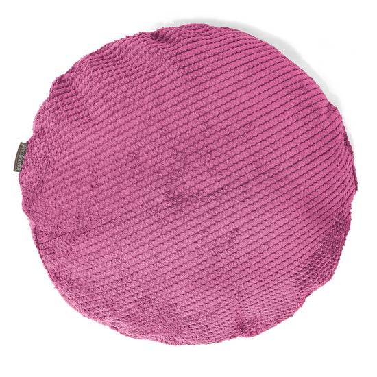 Kulatý Povlak na Polštář 50cm - Pom pom Růžová 01