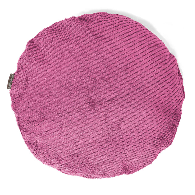 Kulatý Povlak na Polštář 50cm - Pom pom Růžová 01