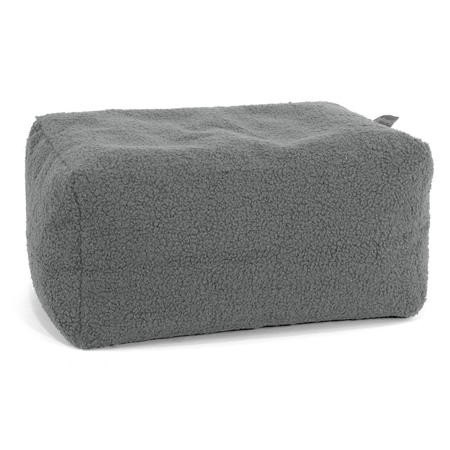 Malá kulatá podnožka - Buklé Šedá 01