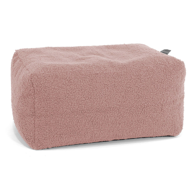 Malá podnožka - Buklé Růžová 01