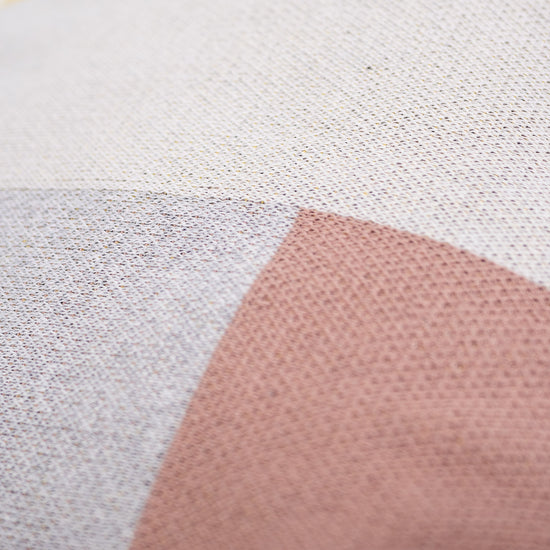 Malá podnožka - Pletený Barevný Blok Šedá 03