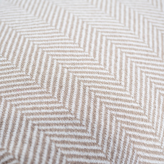 Malá podnožka - Pletený Pletený Rybí Kost Kámen 03