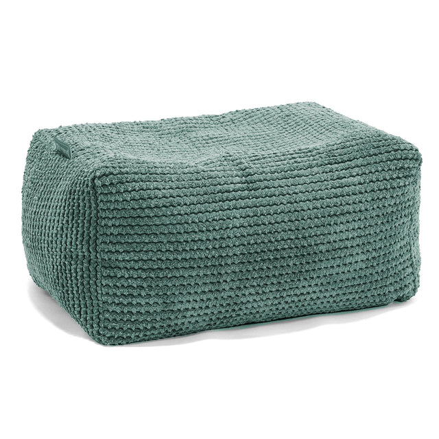Malá podnožka - Pom pom Mechová Zelená 01