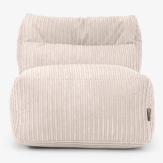 Modulární Pohovka Sedací Vak, Střední Díl - Manšestr Slonovinová 02