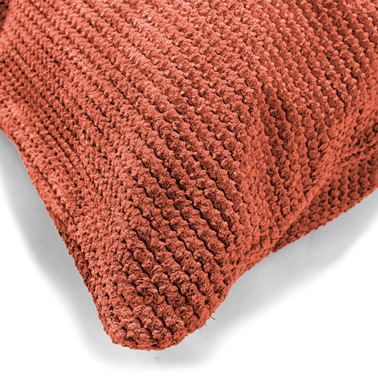 Obří Povlak na Polštář 40 x 70 cm - Pom pom Dýňová Oranžová 02