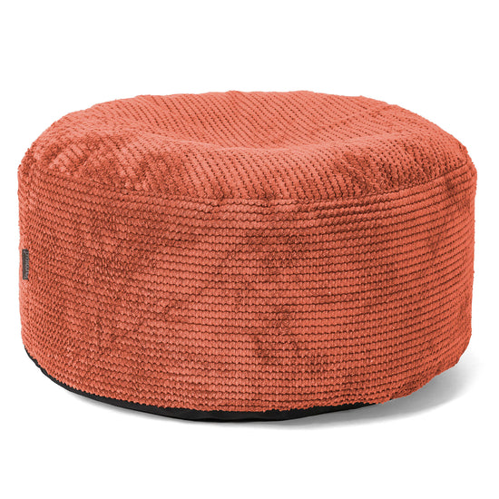 Ottoman Puf s Podnosem - Pom pom Dýňová Oranžová - 02