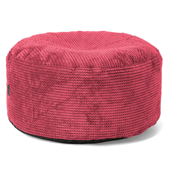 Ottoman Puf s Podnosem - Pom pom Pastelově červená - 02