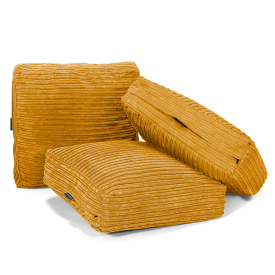 Podlahový Polštář - Manšestr Zlatý Med 04