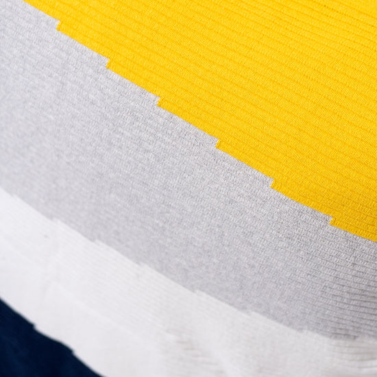 Povlak na Polštář Velký 70 x 70cm - Pletený Barevný Blok Vícebarevná 03