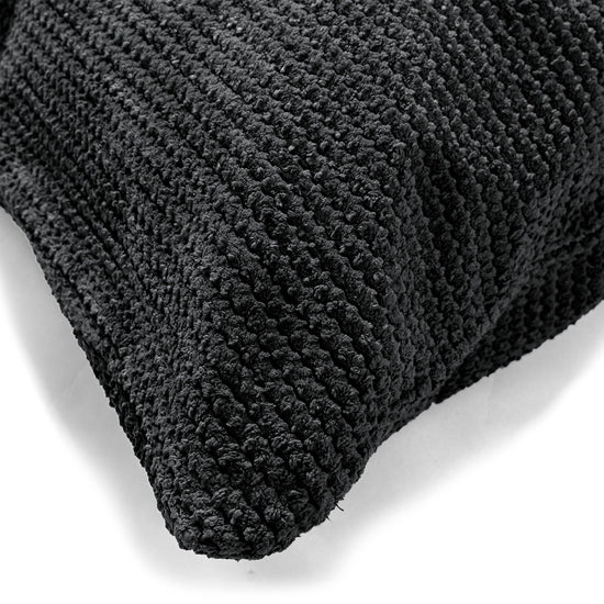 Povlak na Polštář 35 x 50cm - Pom pom Černá 02