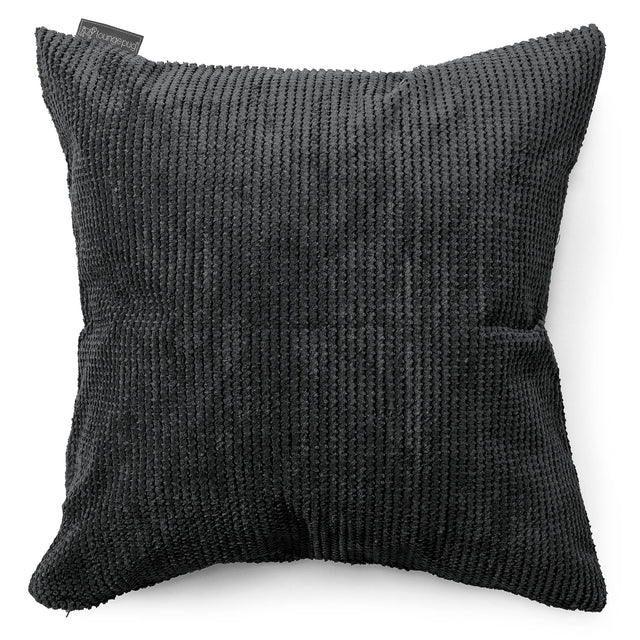 Povlak na Polštář Velký 70 x 70cm - Pom pom Černá 01
