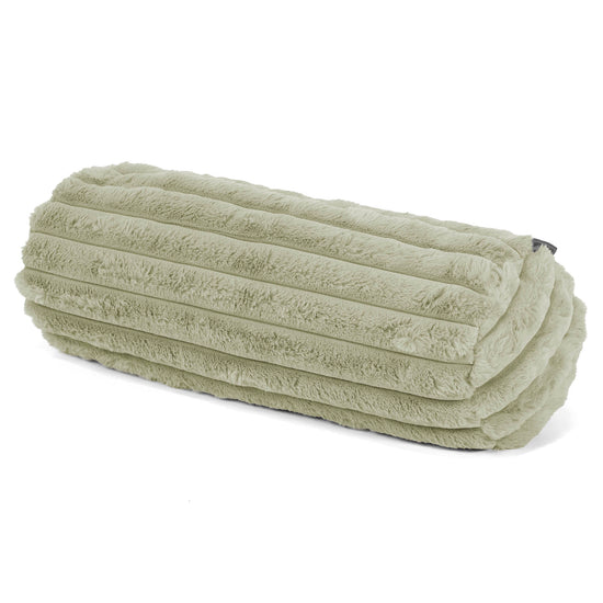 Relaxační Povlak na Polštář 20 x 55cm - Ultra plyšový kord Šalvějová zelená 01