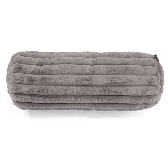 Relaxační Povlak na Polštář 20 x 55cm - Ultra plyšový kord Šedá 02