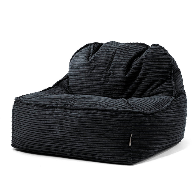 Sedací pytel Sloucher 2.0, křeslo - Manšestr Černá 01