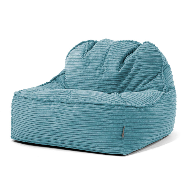 Sedací pytel Sloucher 2.0, křeslo - Manšestr Modrozelená 01