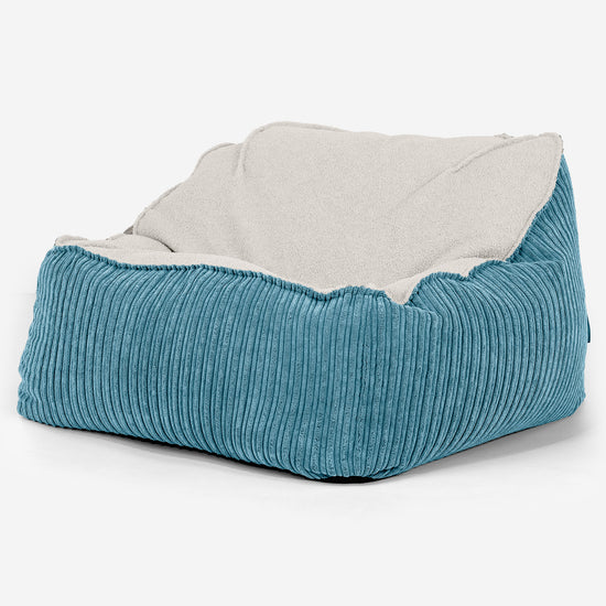 Sedací pytel Sloucher, křeslo - Buklé & Manšestr Modrozelená 01