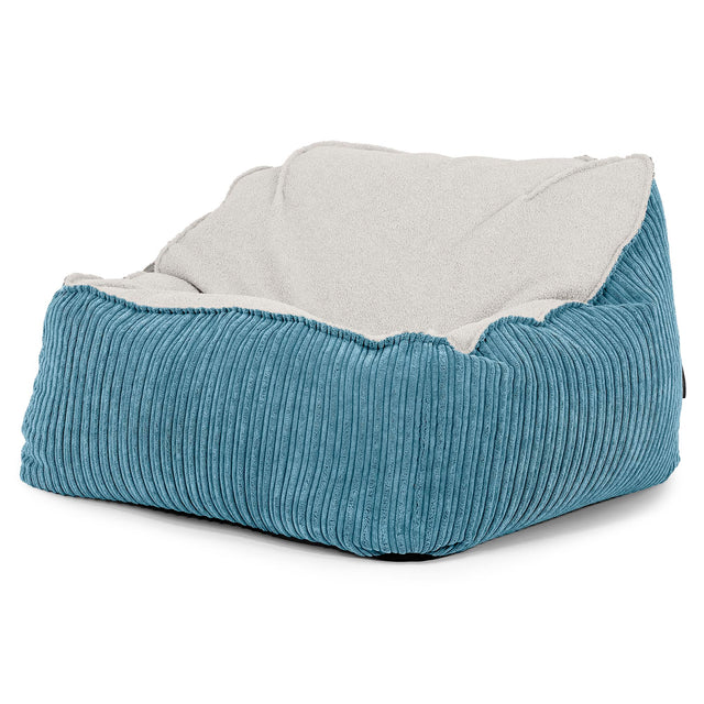 Sedací pytel Sloucher, křeslo - Buklé & Manšestr Modrozelená 01