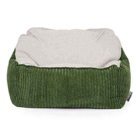Sedací pytel Sloucher, křeslo - Buklé & Manšestr Lesní zelená 02