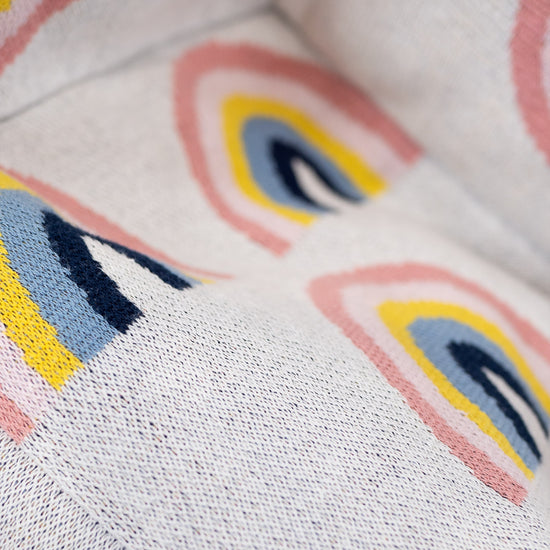 Sedací vak křesla pro batolata od 1 do 3 let - Pletený Duha 03