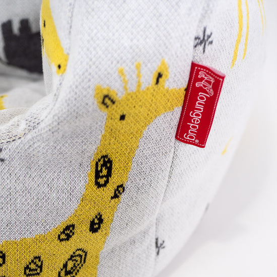 Sedací vak křesla pro batolata od 1 do 3 let - Pletený Safari 02