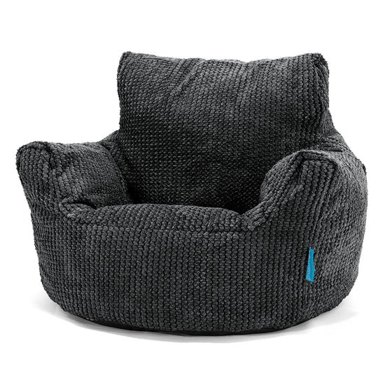 Sedací vak křesla pro batolata od 1 do 3 let - Pom pom Černá 01