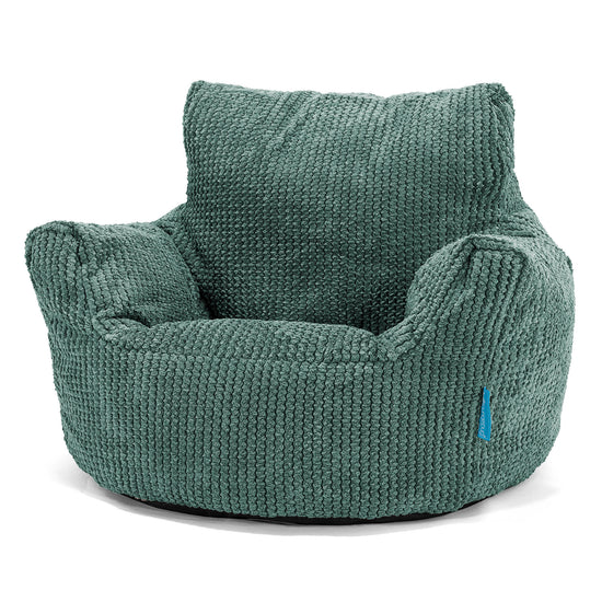 Sedací vak křesla pro batolata od 1 do 3 let - Pom pom Mechová Zelená 01