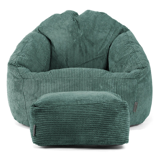 Sedací vak křeslo Bubble - Pom pom Mechová Zelená 02